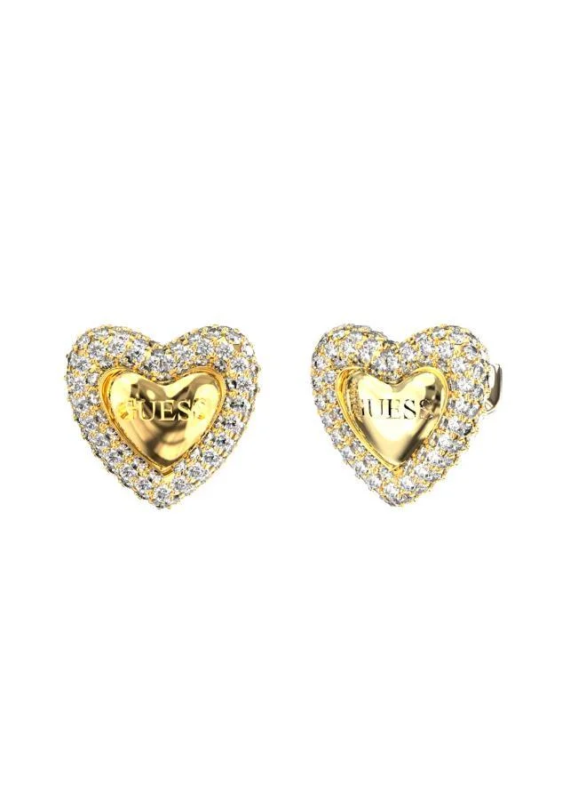 GUESS 10Mm Pave Heart Studs